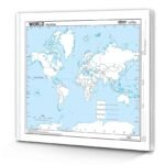 Small - 100 world political outline map for school