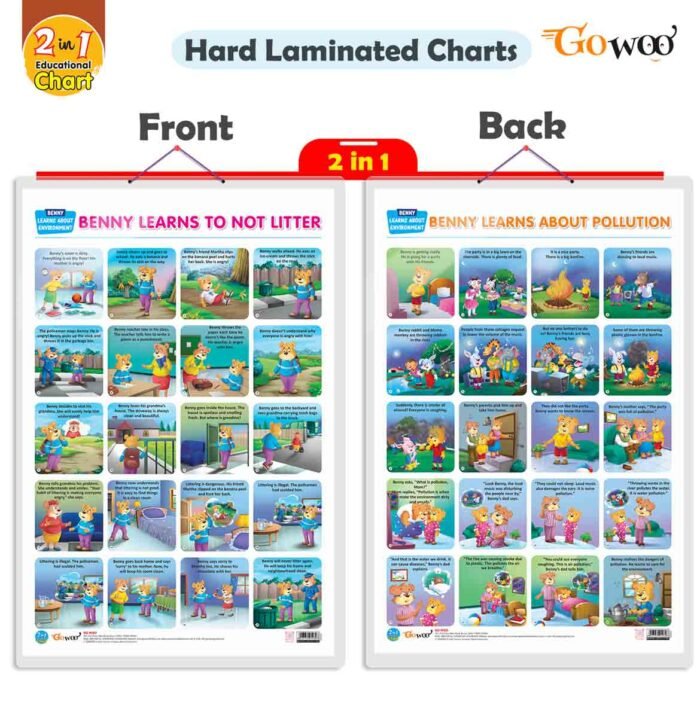 2 in 1 Story Chart-Benny Learns about Pollutions and Benny Learns to Not Litter_main
