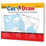 Big cut & draw outline maps political & physical