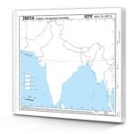 Big - 100 india physical outline map for school