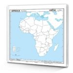 Small - 100 africa political outline map for school