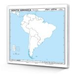 Small - 100 south america political outline map for school