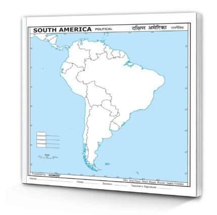 Small - 100 south america political outline map for school