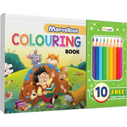 Marvellous Colouring Book WITH 10 PENCIL COLORS