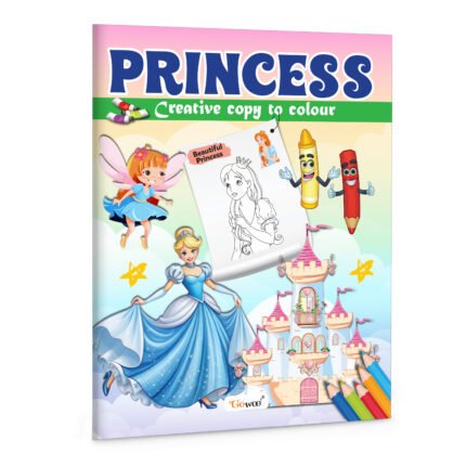 Creative Copy to colour Princess
